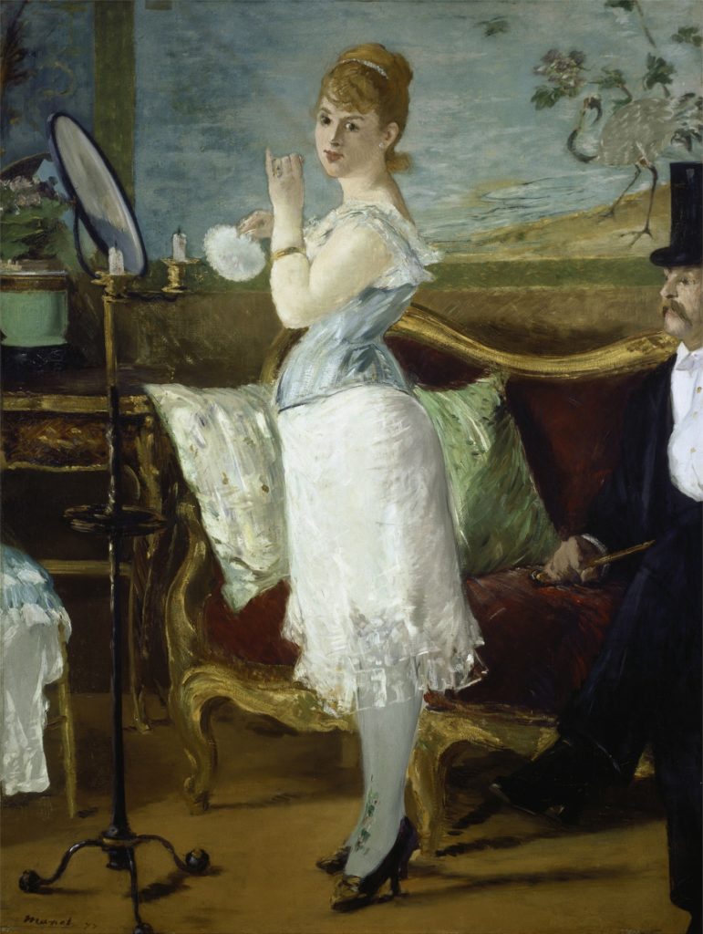 Nana, 1877. Von Manet, Eduard  Hamburger Kunsthalle.